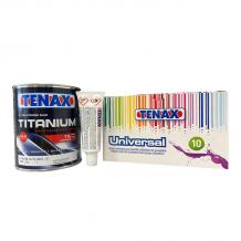 Tenax Extra Clear Knife Grade Hardener & 10 Universal Colour Kit Bundle 